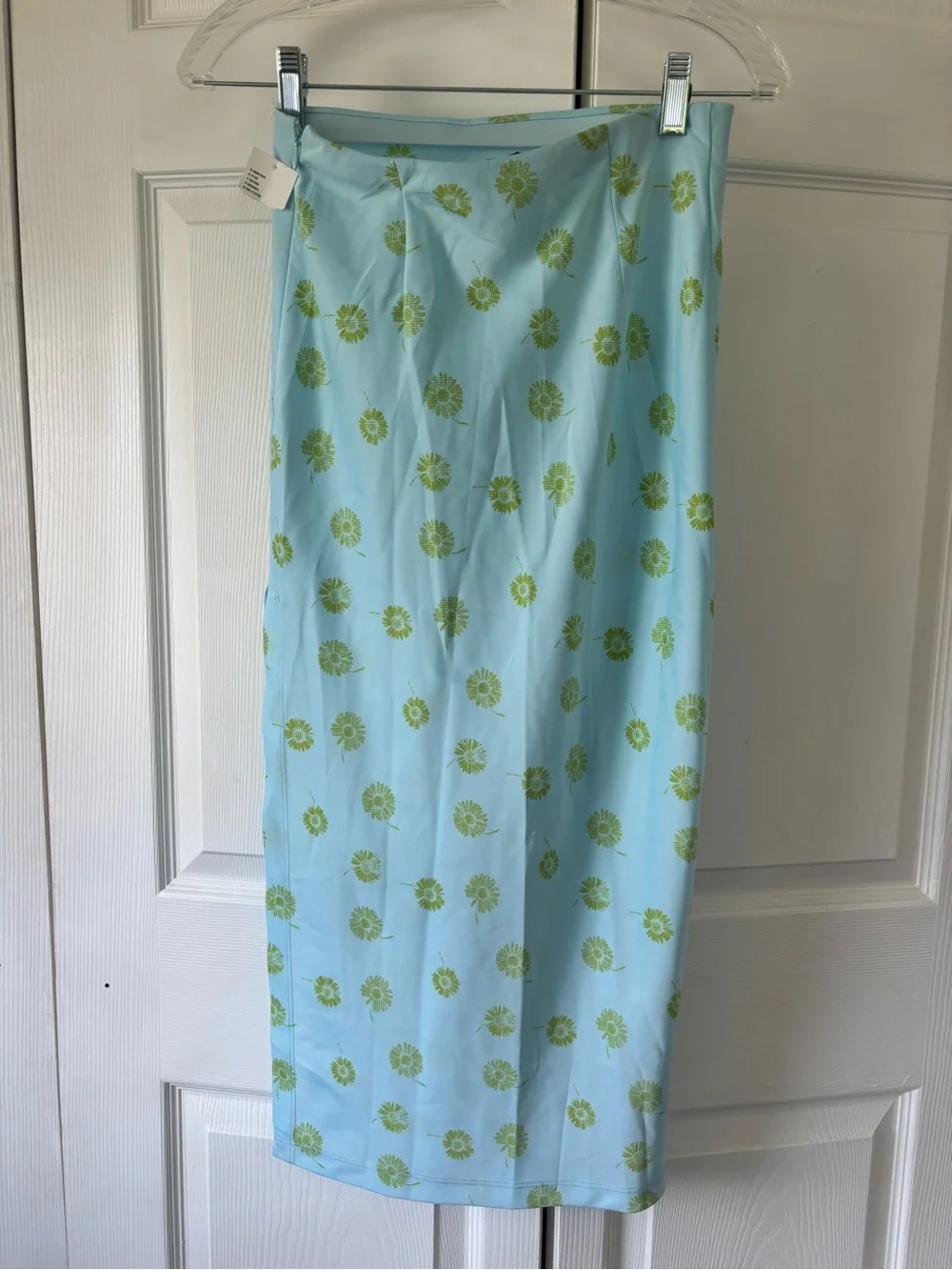 NWT Urban Outfitters Blue Floral Midi Skirt Size S Y2K Cottagecore Lightweight